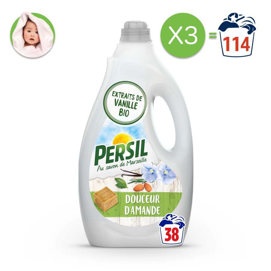 Pack De Persil Lessive Liquide Douceur D Amande Aux Extraits De