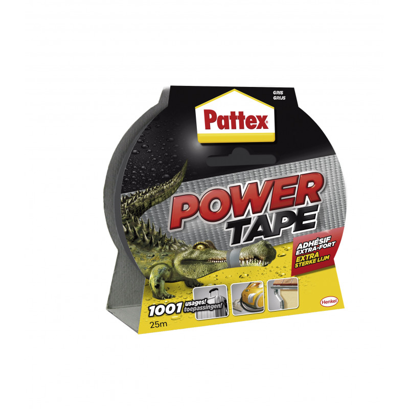 Pattex - Adhésif Réparation Power Tape Gris Etui 25M