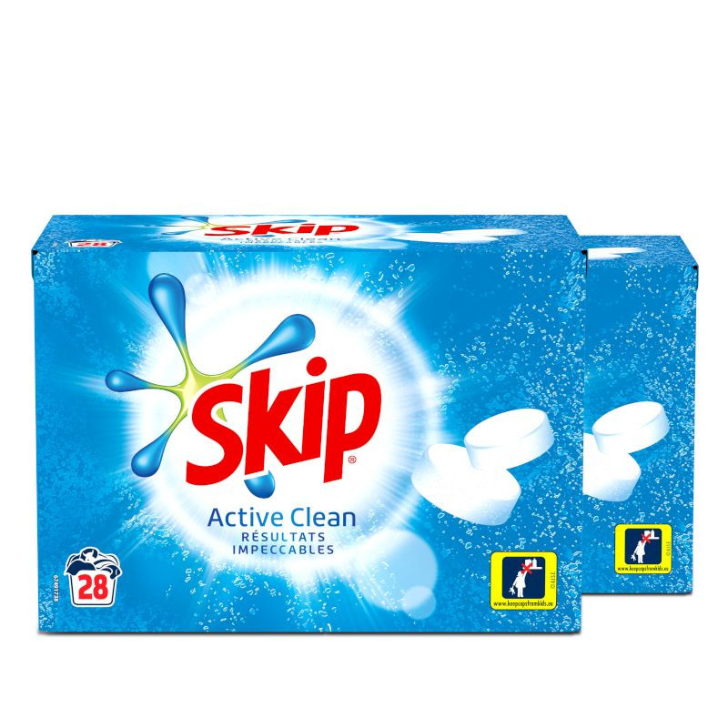 Skip - 78 lavages - Capsules 3en1 SKIP Lessive Sensitive (Lot de 3x26)