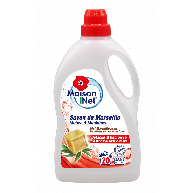 Savon Liquide Mains et Machine au savon de Marseille 1L