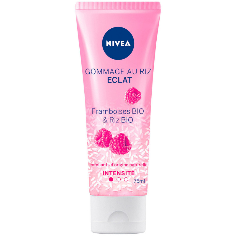 Gommage visage NIVEA Framboises BIO et Riz BIO Eclat 75ml