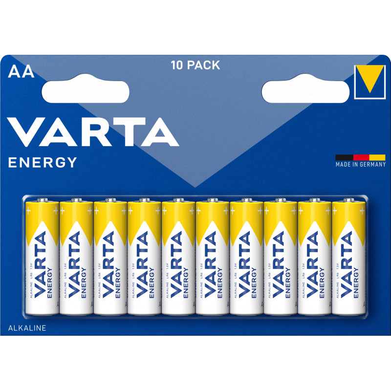 Varta - Blister de 10 Piles Alcalines ENERGY AA