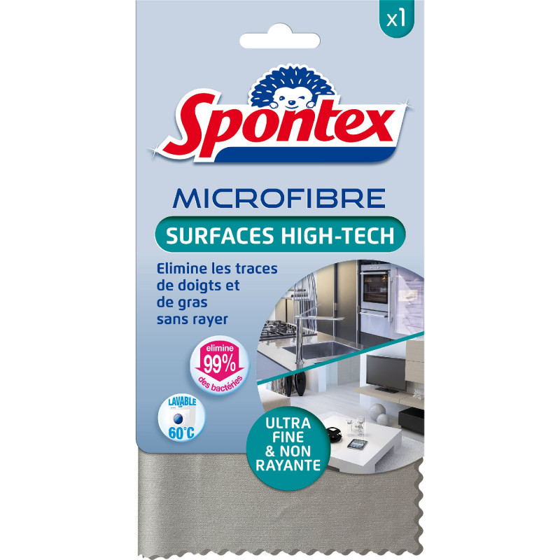 Spontex - 1 Lavette Microfibre Surfaces High-Tech