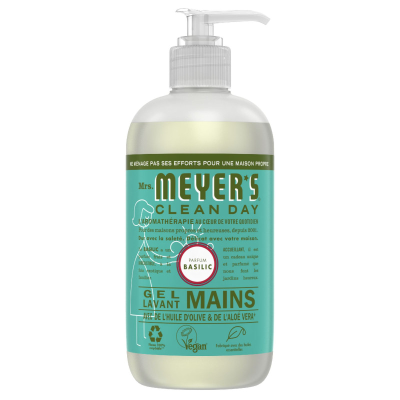 MRS MEYER'S CLEAN DAY SAVON MAINS PARFUM BASILIC 370 ML