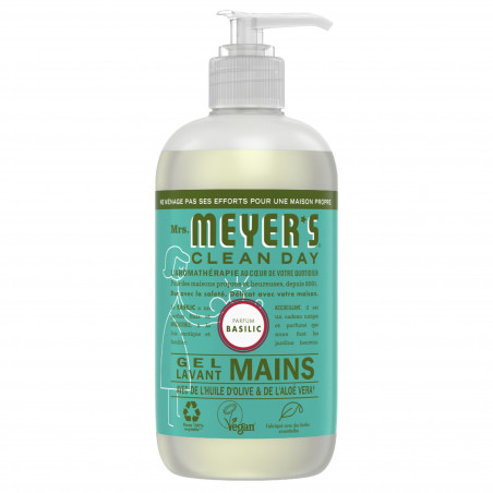 MRS MEYER'S CLEAN DAY SAVON MAINS PARFUM BASILIC 370 ML