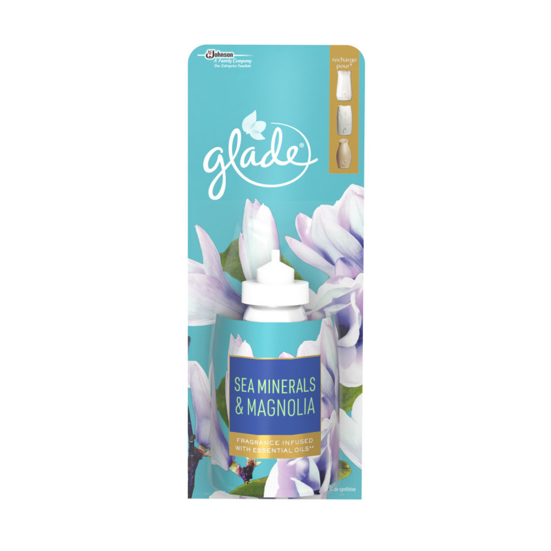 GLADE ELEGANCE SENSE & SPRAY RECHARGE SEA MINERALS & MAGNOLIA 18 ML