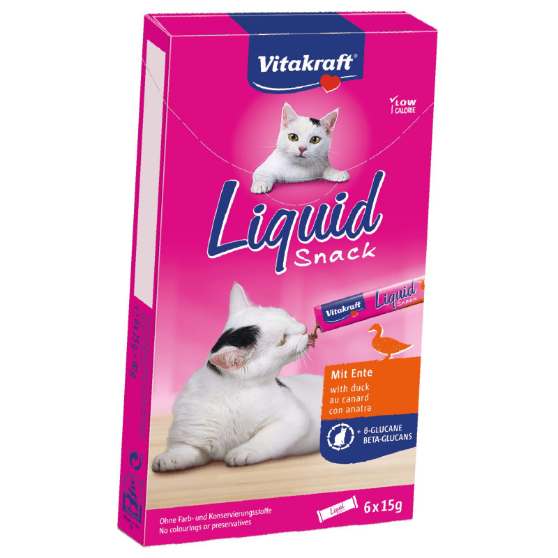 Vitakraft Liquid Snack - Friandise pour Chat au Canard