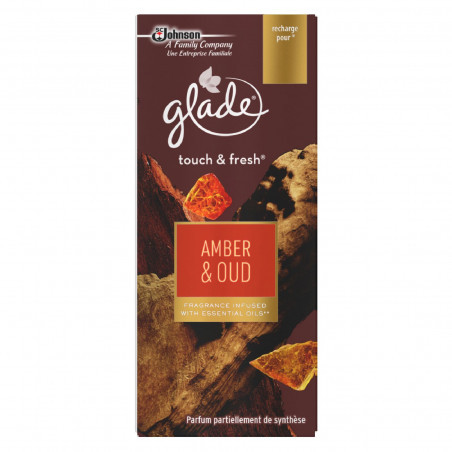 Glade Elegance Touch & Fresh Recharge Amber & Oud 10 Ml