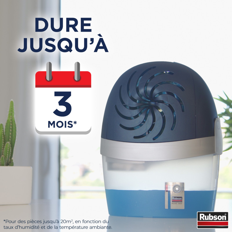 Absorbeur d'humidité avec une recharge RUBSON Basic, 20 m²