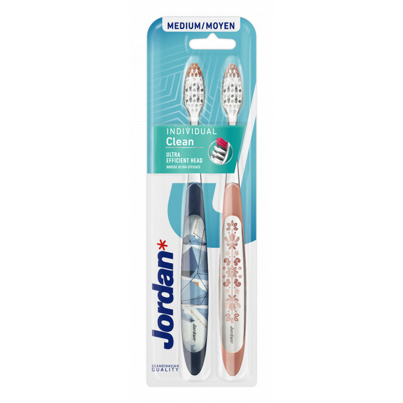 Jordan Brosse à Dents Individual Clean Medium x2