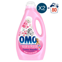 Omo détergent liquide blanc - Lessive blanche - 80 lavages (4L)
