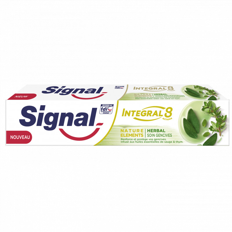 SIGNAL Integral 8 Dentifrice Nature Elements Herbal Soin Gencives 75ml