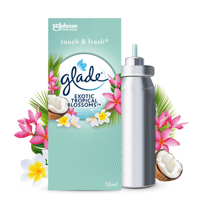 Glade - Lot de 8 - Glade Sense & Spray Recharge Exotic Tropical Blossom