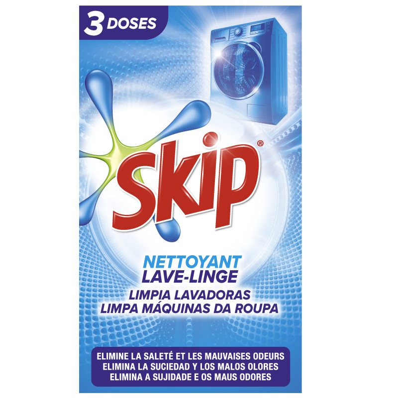 SKIP Nettoyant Lave-Linge 3 Dosettes