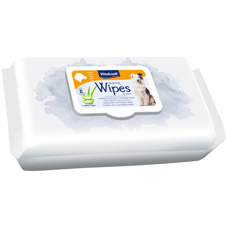 Pack de 3 - Vitakraft - Lingettes hygiène générale chien