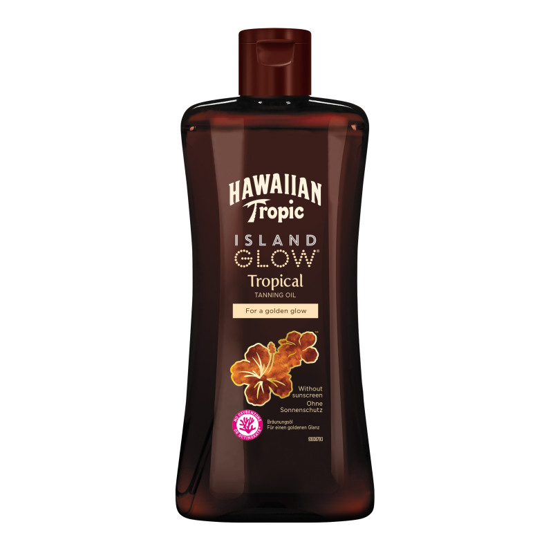 Lot de 2 - Hawaiian Tropic Huile de bronzage Island Glow