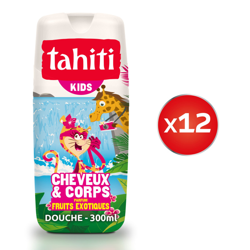 Gel douche Enfant Tahiti Fruits Exotiques Cheveux & Corps  - 300ml