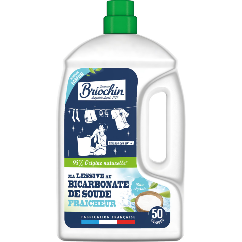 Pack de 6 - JACQUES  BRIOCHIN - Ma lessive au bicarbonate - Fraicheur  2,27l