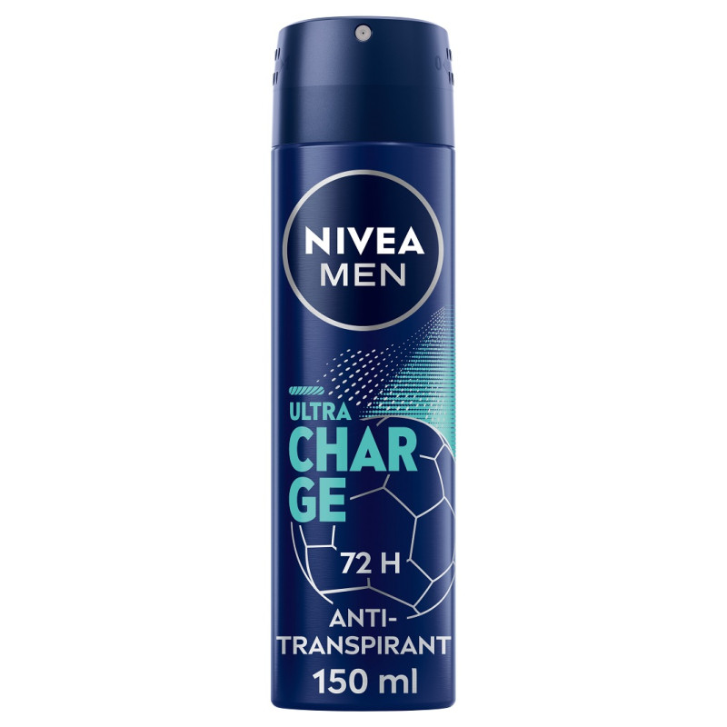 Pack de 6 - Nivea - Déodorant Spray Homme Ultra Charge 72H FOOT 150ml