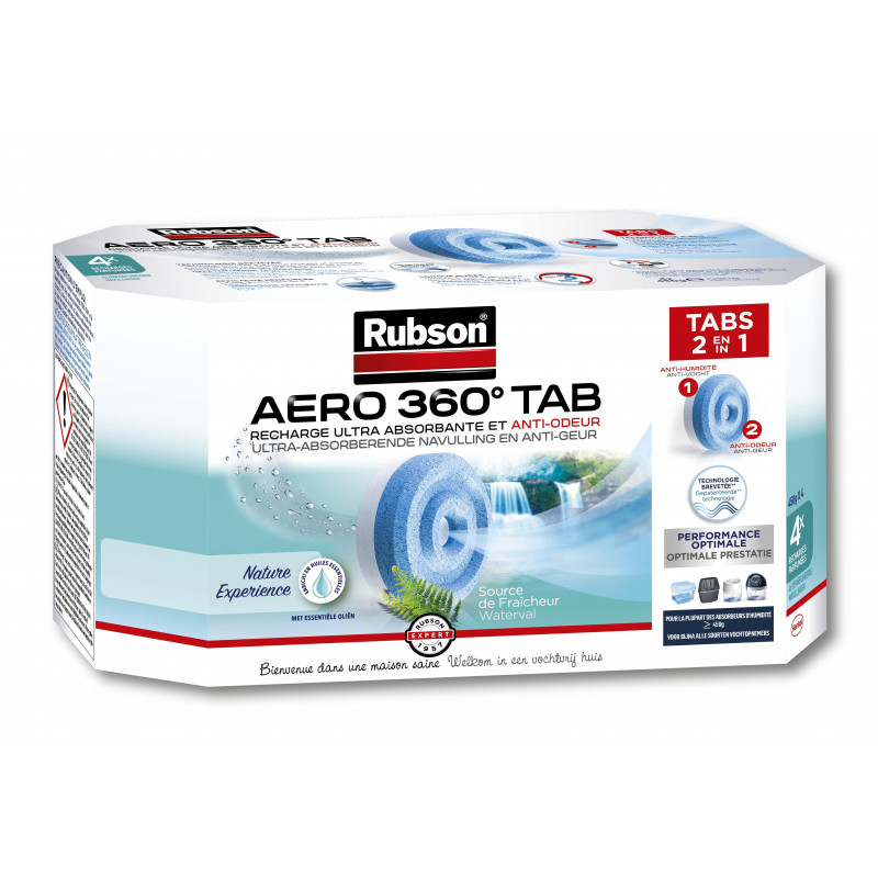 Rubson - Recharge Aero 360 Nature Experience Source De Fraîcheur Lot De 4 Recharges