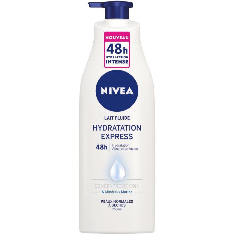 Nivea - Lait corps hydratant express 48H NIVEA Minéraux Marins 250ml