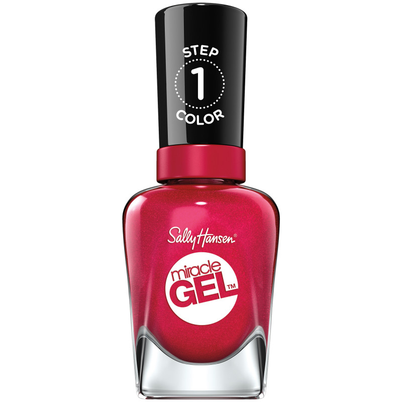 Pack de 2 - Sally Hansen Vernis Couleur Miracle Gel 555 Bordeaux Glow 14.7Ml