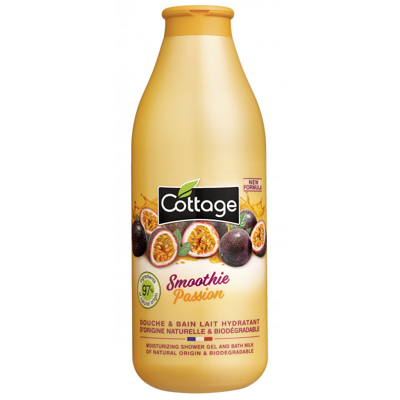 Cottage Douche & Bain Lait Hydratant Smoothie Passion 750Ml