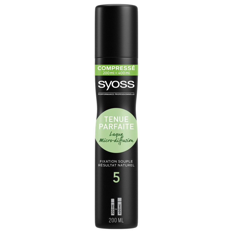 Syoss - Laque Compressée - Micro-diffusion - Tenue Parfaite - 200 ml