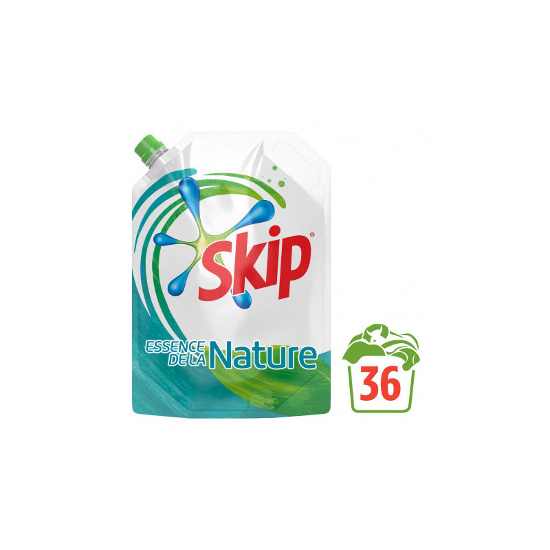 Pack de 6 Skip Essence De La Nature Lessive Liquide Recharge 1