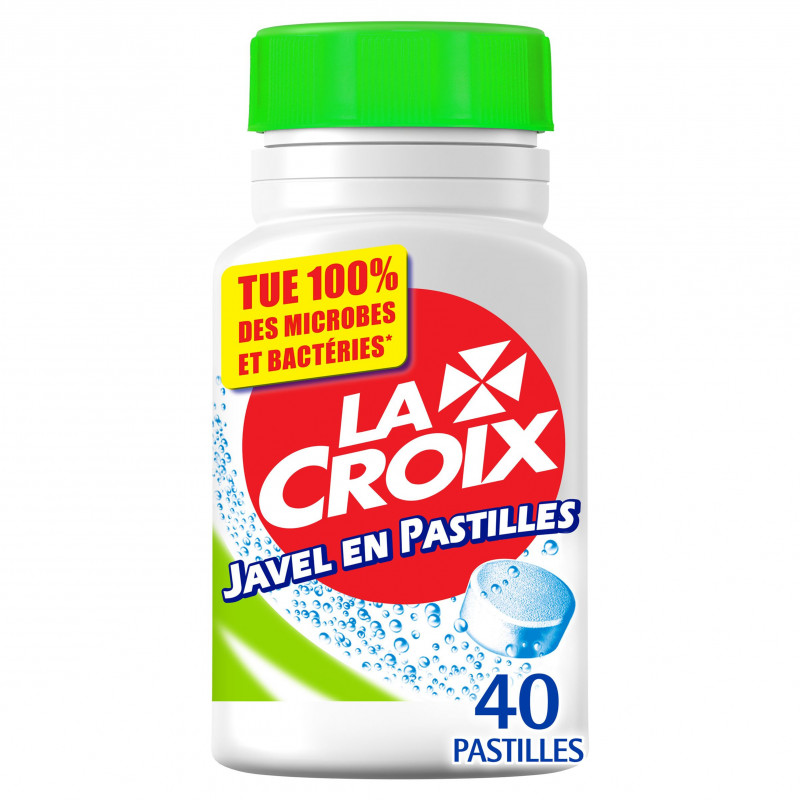 Javel en Pastilles LA CROIX Désinfectant . Boite - 40 pastilles