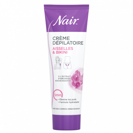 Nair - Crème dépilatoire Maillot Aisselles à l'extrait d'orchidée