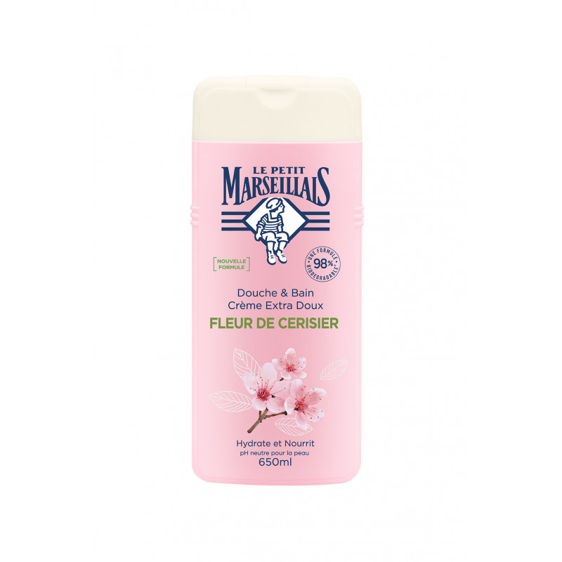 Le Petit Marseillais Crème Douche & Bain 650Ml Fleur De Cerisier